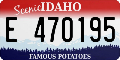 ID license plate E470195