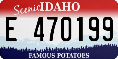 ID license plate E470199