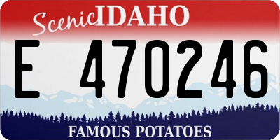 ID license plate E470246