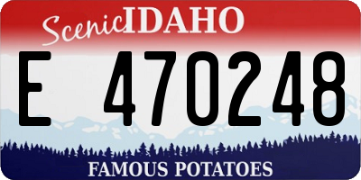 ID license plate E470248