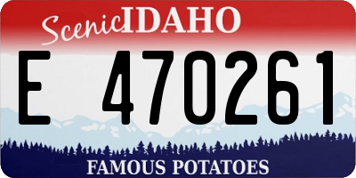ID license plate E470261
