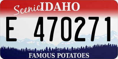 ID license plate E470271