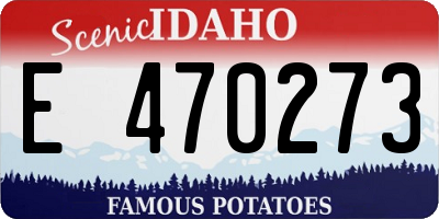 ID license plate E470273