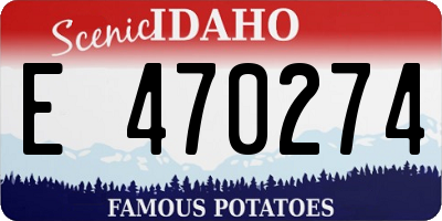 ID license plate E470274
