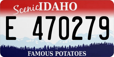 ID license plate E470279