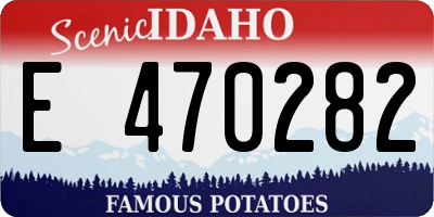 ID license plate E470282
