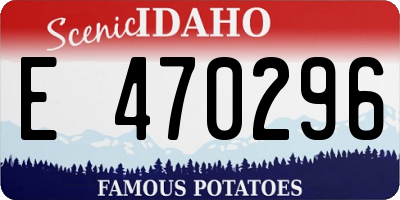 ID license plate E470296