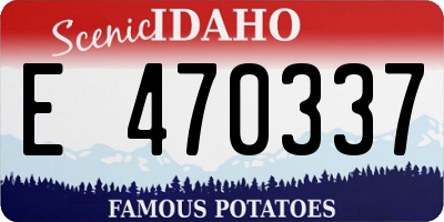 ID license plate E470337