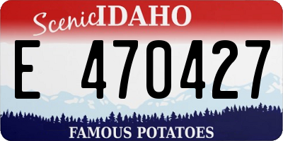 ID license plate E470427