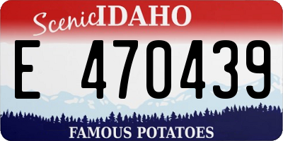 ID license plate E470439