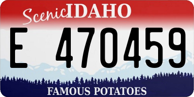 ID license plate E470459