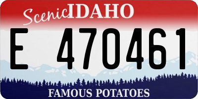 ID license plate E470461