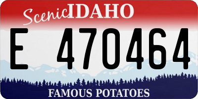 ID license plate E470464