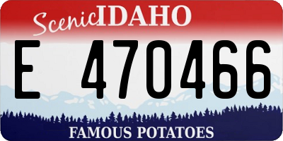 ID license plate E470466
