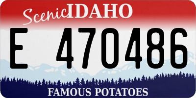ID license plate E470486
