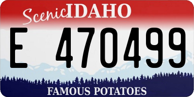 ID license plate E470499