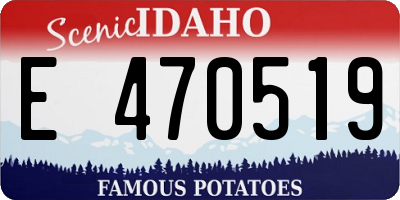 ID license plate E470519