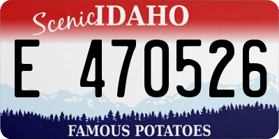 ID license plate E470526