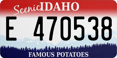 ID license plate E470538