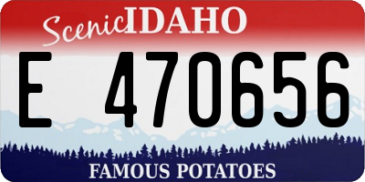 ID license plate E470656