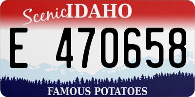 ID license plate E470658