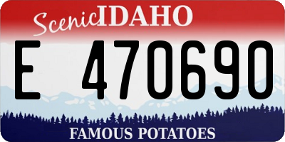 ID license plate E470690