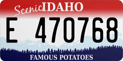 ID license plate E470768