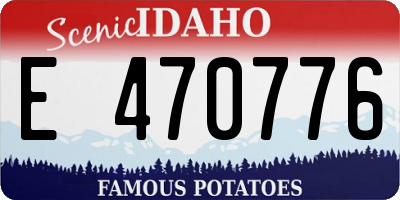 ID license plate E470776