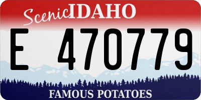ID license plate E470779