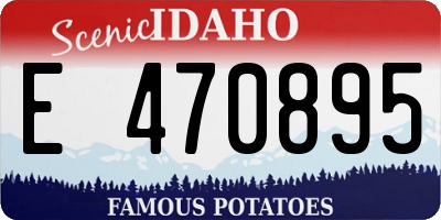 ID license plate E470895