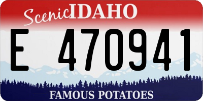 ID license plate E470941