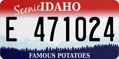 ID license plate E471024