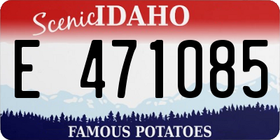 ID license plate E471085