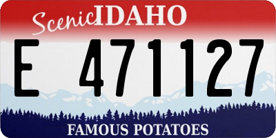 ID license plate E471127