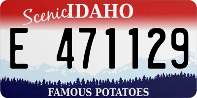 ID license plate E471129