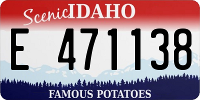 ID license plate E471138