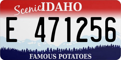 ID license plate E471256