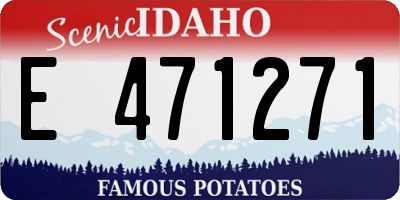 ID license plate E471271