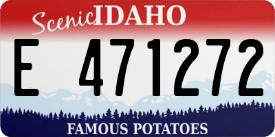ID license plate E471272