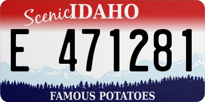 ID license plate E471281