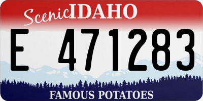 ID license plate E471283