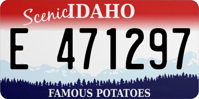 ID license plate E471297