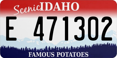 ID license plate E471302