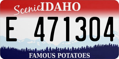ID license plate E471304