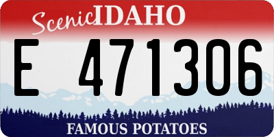 ID license plate E471306