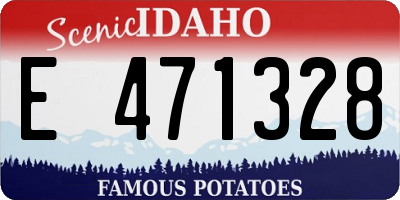 ID license plate E471328
