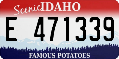 ID license plate E471339
