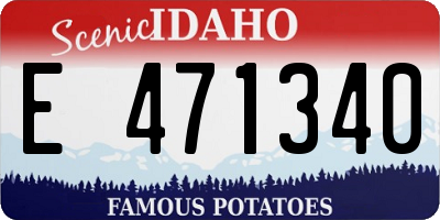 ID license plate E471340