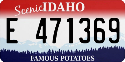 ID license plate E471369
