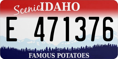 ID license plate E471376